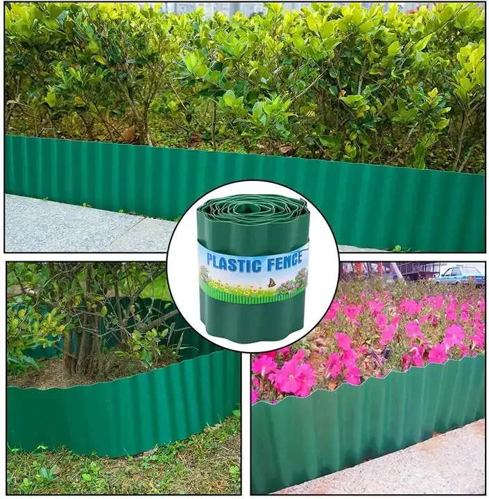 Bordo Giardino Flessibile Con Picchetti, Bordi Aiuole Bordura PE, 20m Marrone | Leroy Merlin - Foto 2