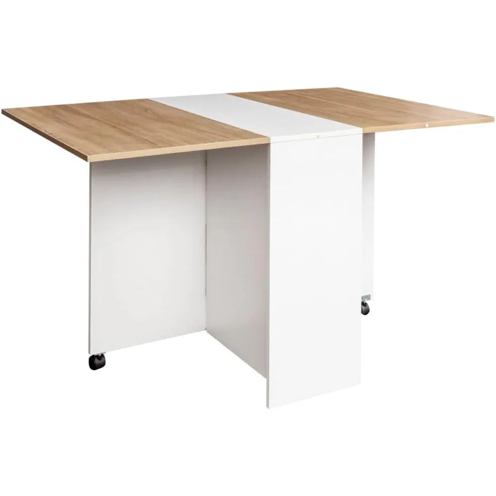Moderne platzsparende Wohnmöbel, klappbarer Esstisch und Regal zur Aufbewahrung für kleine Wohnungen