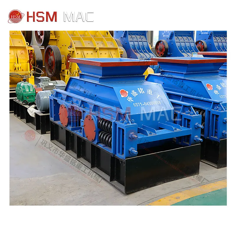HSM China Factory Price Roller Crusher Discharge Size Adjustable Tooth Roller Crusher for Coal Limestone Gravel