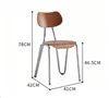 Silla Harper de nogal oscuro