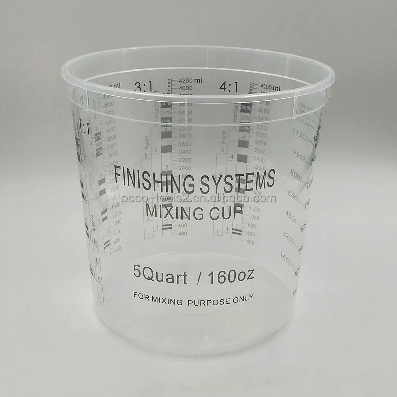 5 Quart / 160 Oz Plastic Mixing Cup
