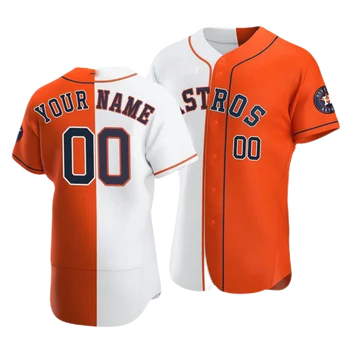 HOUSTON ASTROS MAJESTIC OFFICIAL BASE JERSEY ORANGE WITH BLANK BACK SIZE  2XL