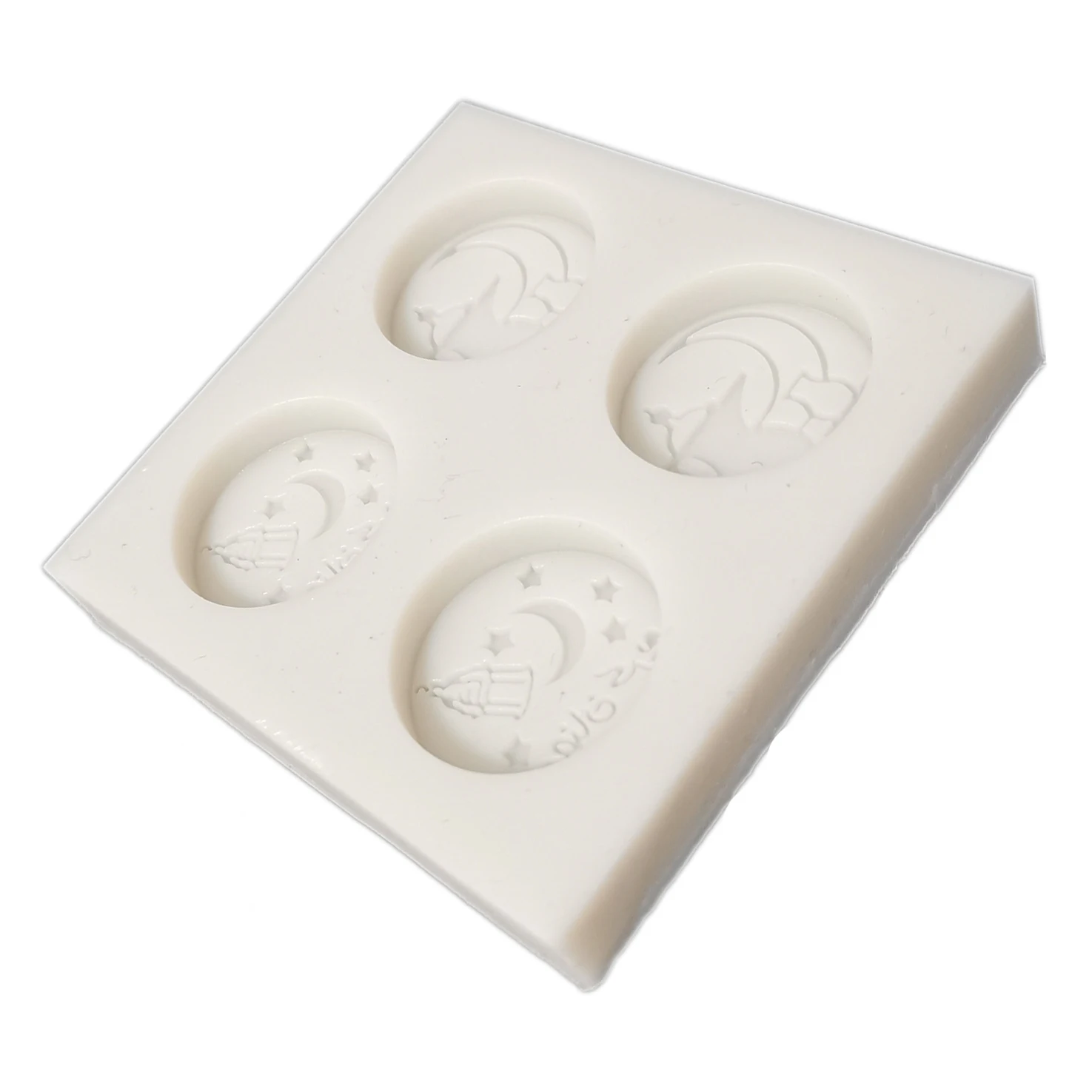 Square 3D Different Arabic Islamic Teapot Light Moon Star Diy Silicone Cake Fondant Decoration Mold