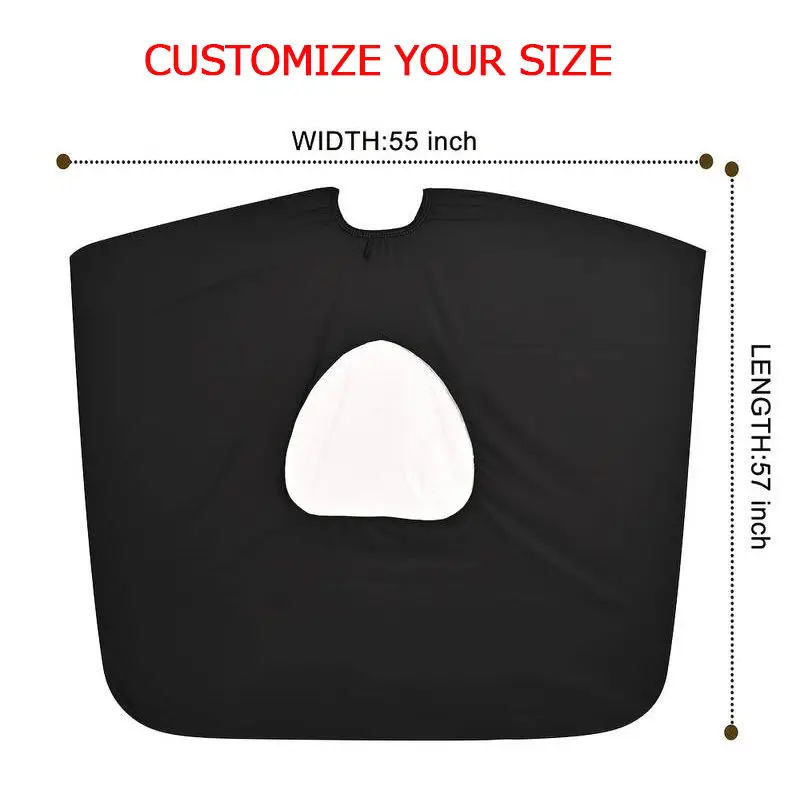 Накидка для парикмахерской на заказ с рукавом логотип