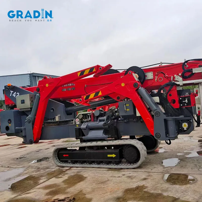 Curved Arm Spider Arm Lift Crawler Wheel Electro-hydraulic