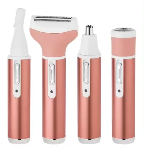 4 in 1 Women Epilator Electric Rechargeable Bikini Trimmer Body Portable Female Facial Hair Removal Shaver Set