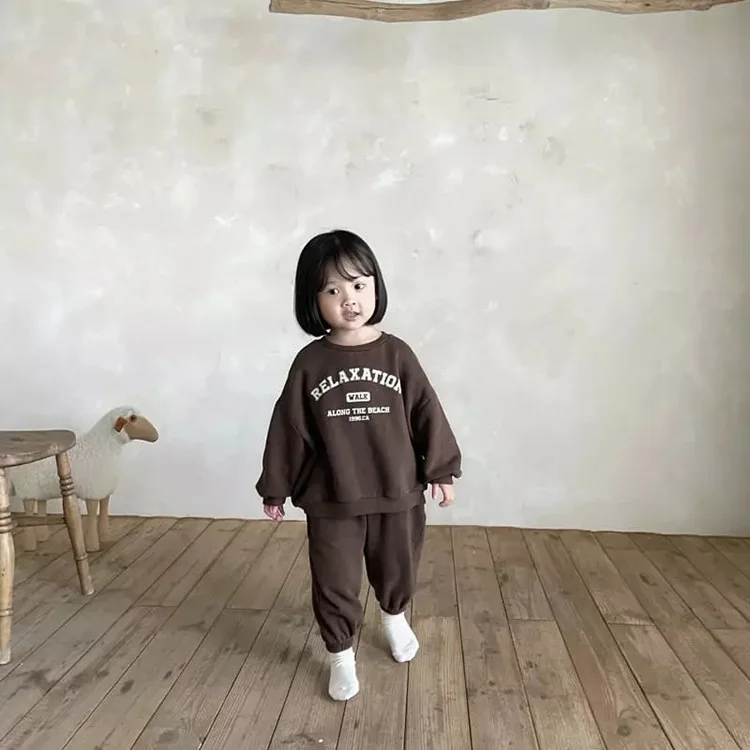 2023 Spring Boys' Sweater Pants 2 Sets Of Comfortable Children's