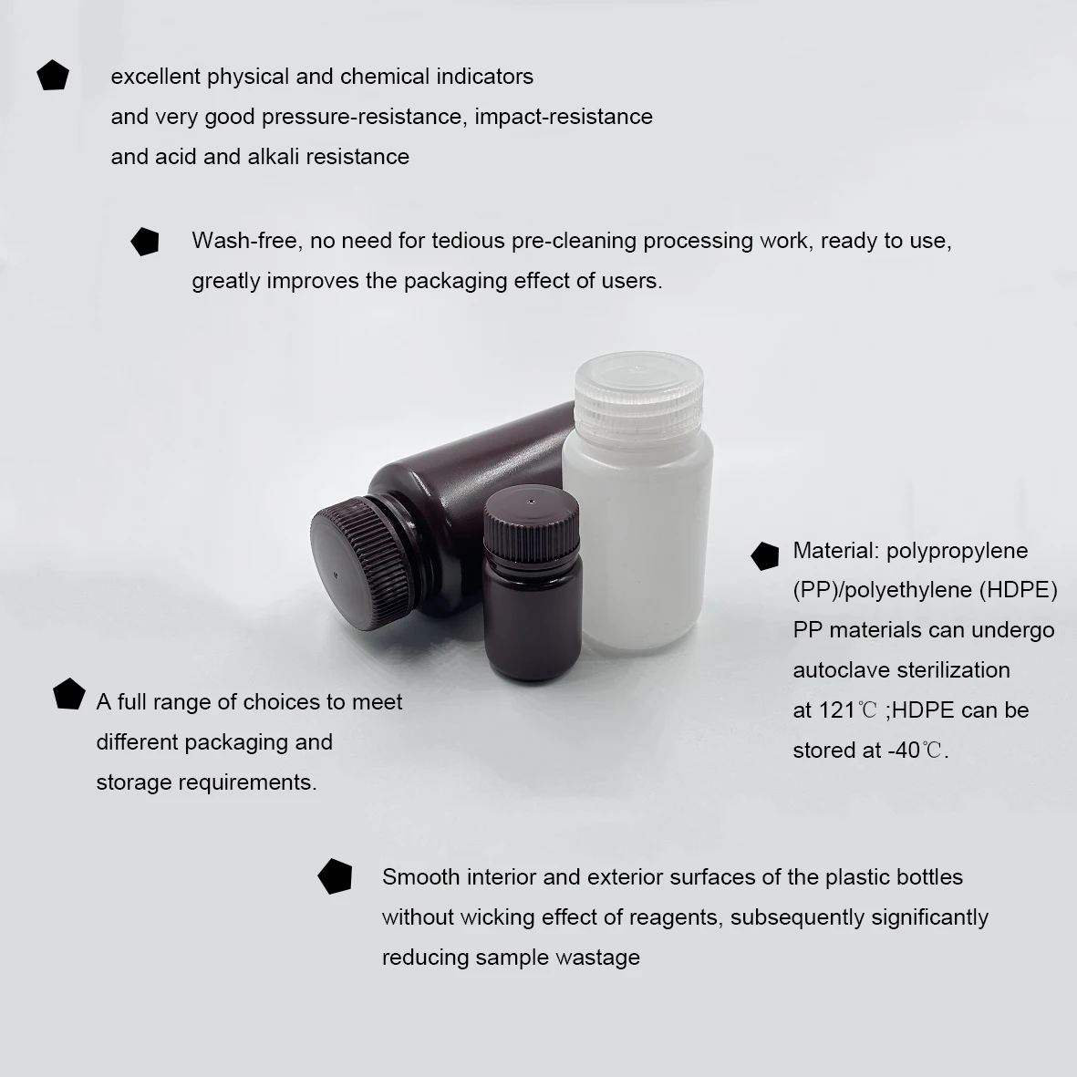Laboratory Bottle Measuring Flask Reagent Bottles Wide Mouth Brown ...