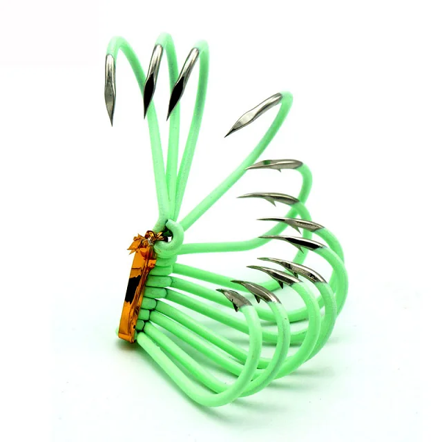 luminous high carbon steel fishing hook barbed fishhooks carp