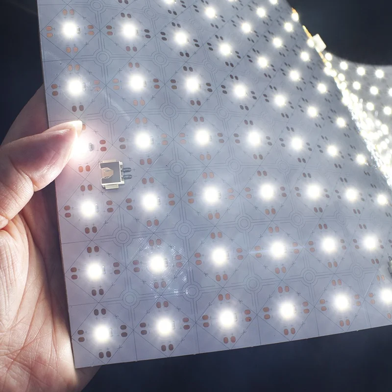 DC24V Flexible LED Sheet 242LEDS 28W SMD2835 490MM 245MM LED Panel Sheets for Marble Interior Lighting