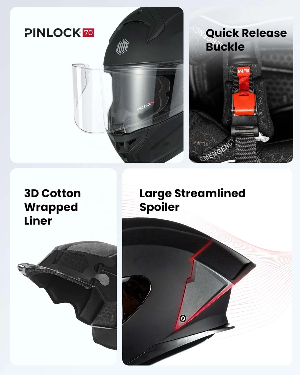 1storm motorcycle helmet 1Storm Motorcycle Modular Full Face Helmet Flip up Dual Visor Sun Shield:  HB8