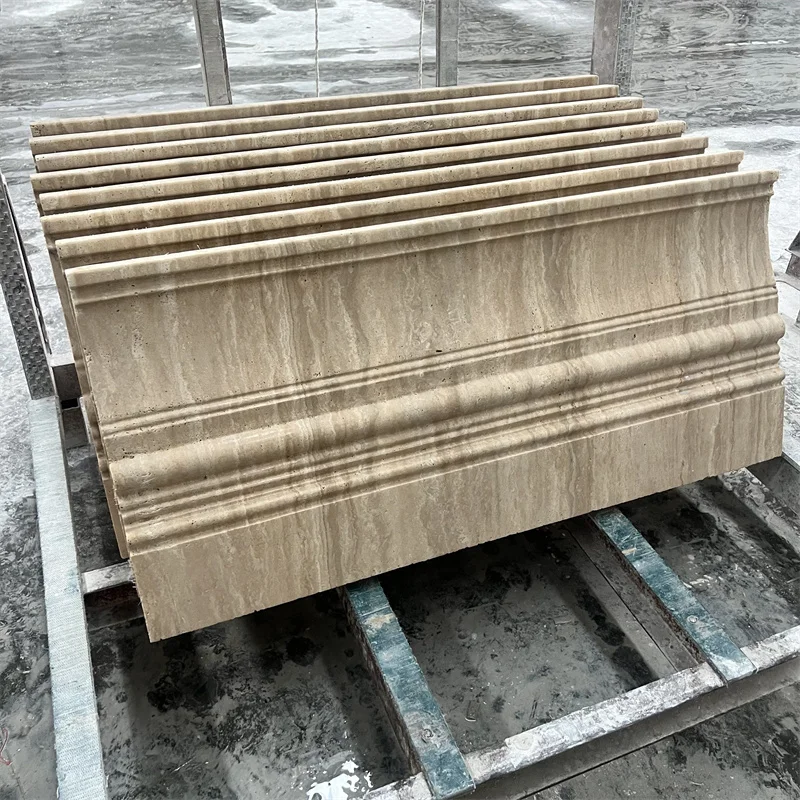 Classic Beige Travertine Marble Tiles Unfilled Holes Nature Stone Honed Travertine for Wall and Flooring