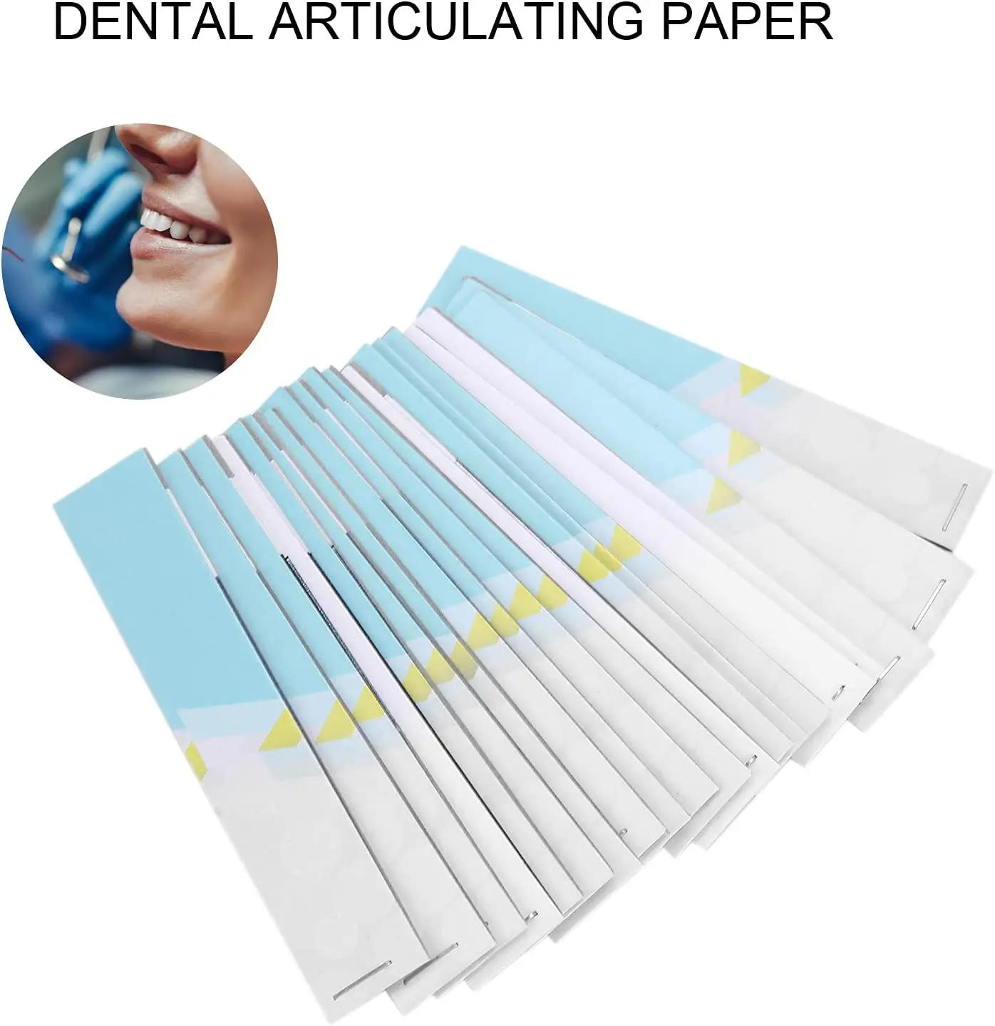 Dental Dentist Articulating Paper Blue Strips Dental Lab Products Straight Shape Articulating Paper Dental