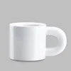 Glossy White Nude Cup