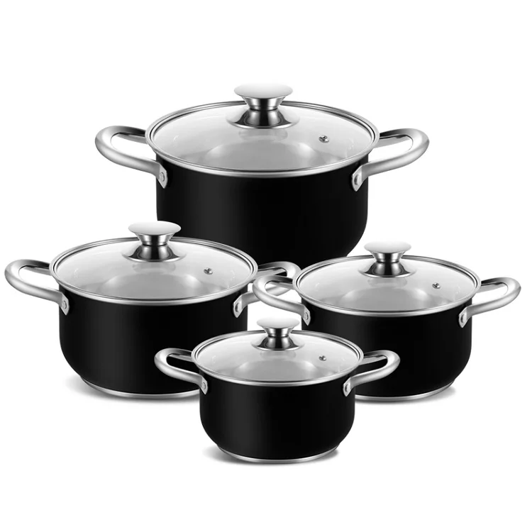 Kitchenware Manufacturer Black Casserole Stainless Steel General Use
