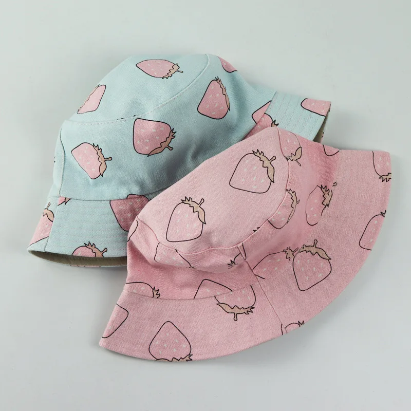 Men Women Cotton Canvas Bucket Hats 
