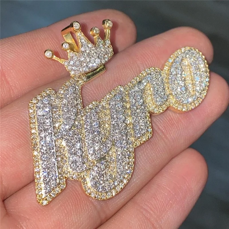 2021 Customized Pass Diamonds Tester Full With Crown Diamond Hiphop