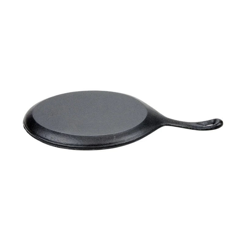 Овальная чугунная тарелка Fajita для запекания сковородок с деревянной основой