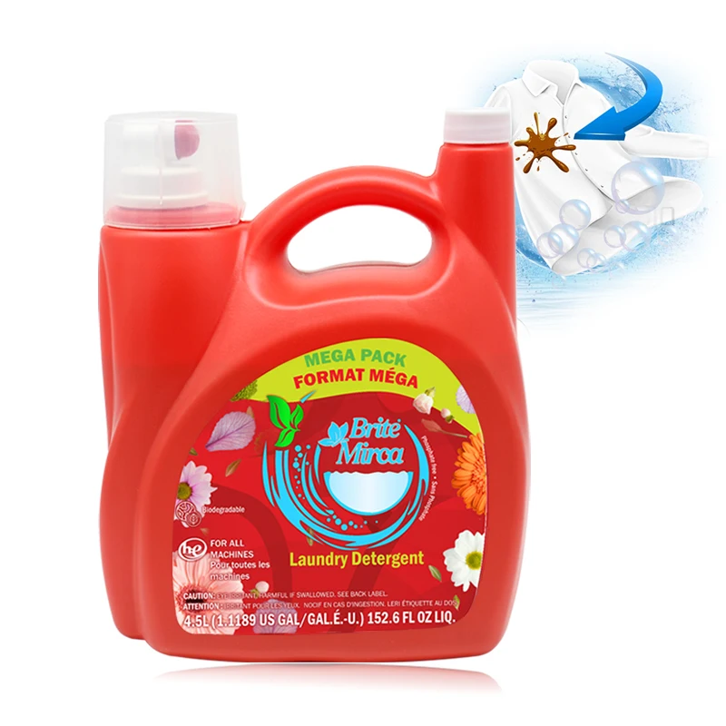 OEM ODM Wholesale Lavender Lemon Jasmine Floral Scented Disposable Liquid Detergent for Washing Machine Lemon Laundry En Liquid