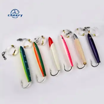 CHEERY 6" Metal & Lead Trolling Lure Plug with Hooks for Saltwater & Freshwater Fishing Trout Tuna Big Game Rigging – Metal Jig – view 2