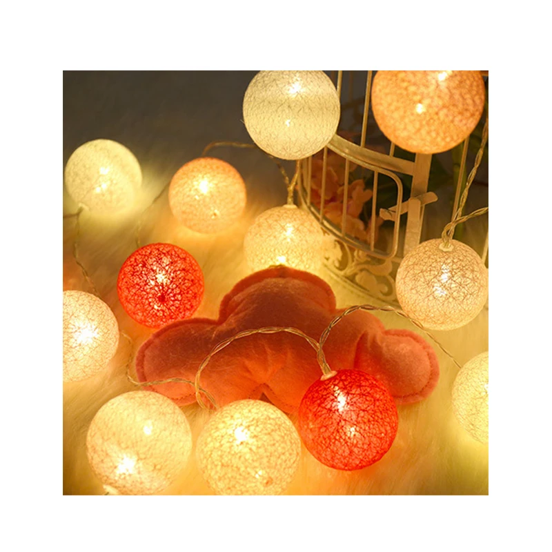 party globe led colored bedroom decoration led cotton ball