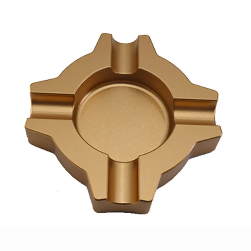 Custom Cigar Accessories Aluminum Luxury Office Ashtray Metal Cigar Ashtray