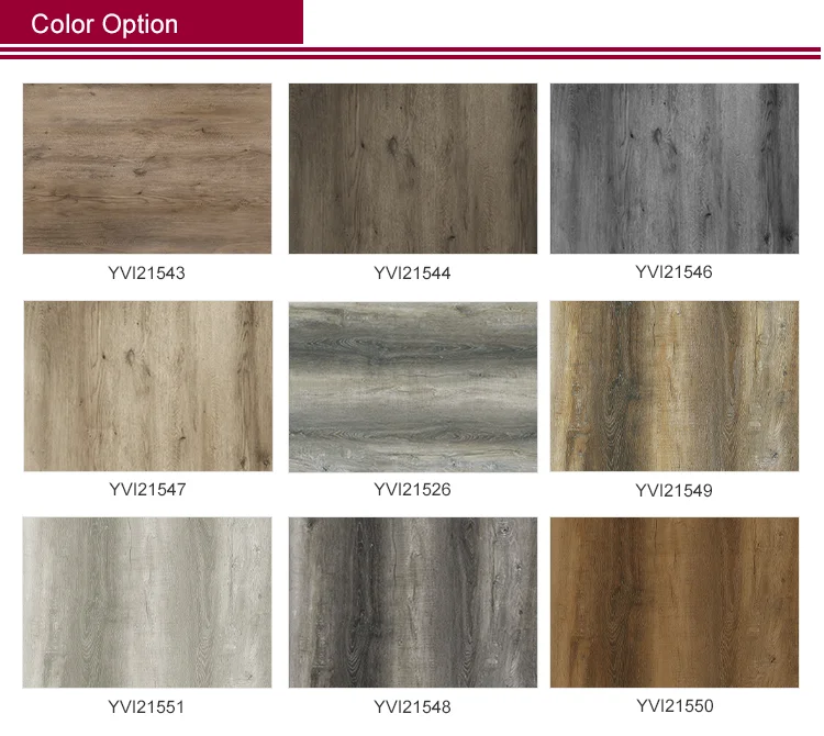 UV Surface Treatment Morden Plastic Floor Vinyl Flooring SPC Click Flooring