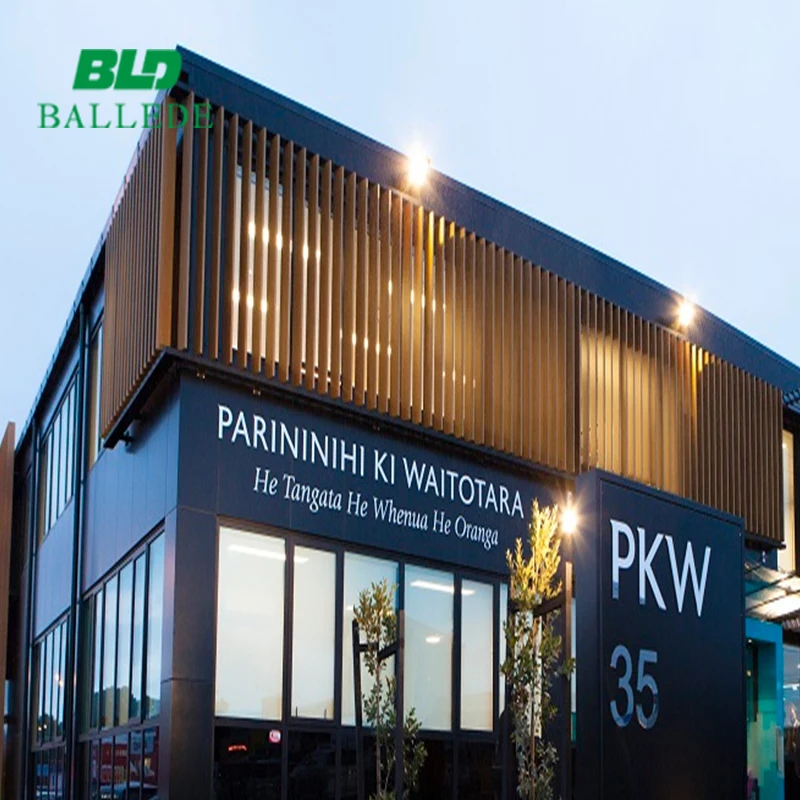 Modern Design Exterior Vertically Perforated Fins Aluminium Sun Louver for Building Facades