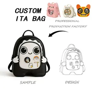 Custom Logo Women Animals Ita Bag with Cute Deer Design Clear ItaBag Alternative Fashion for Pin Display