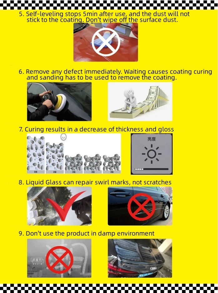 Careef  Self-leveling Liquid Glass Coating Car Paint Sunburn Repair