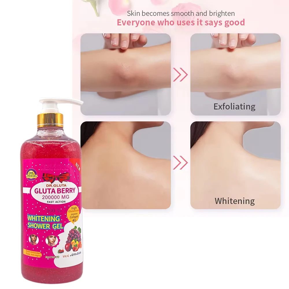 Gel Douche Blanchissant Glutathone Labo Ouss 500ml - Anti-imperfections, Vitamines, Naturel