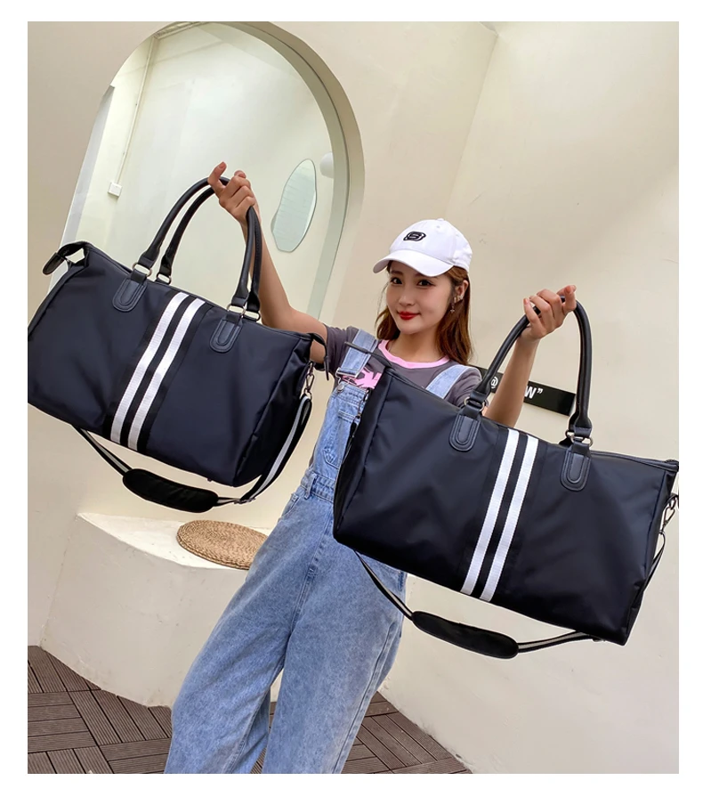 Customized logo men's and women's handbags sports training yoga bag waterproof weekend bag travel bag