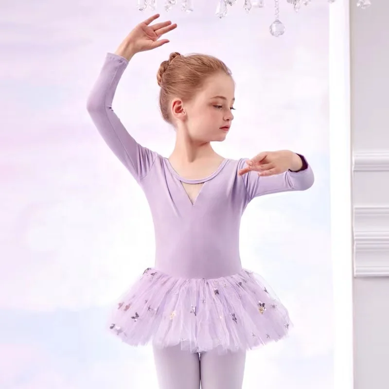 Vestito Da Balletto Bambina Con Paillettes - Body E Tutu Per Danza Classica E Latino - Foto 12