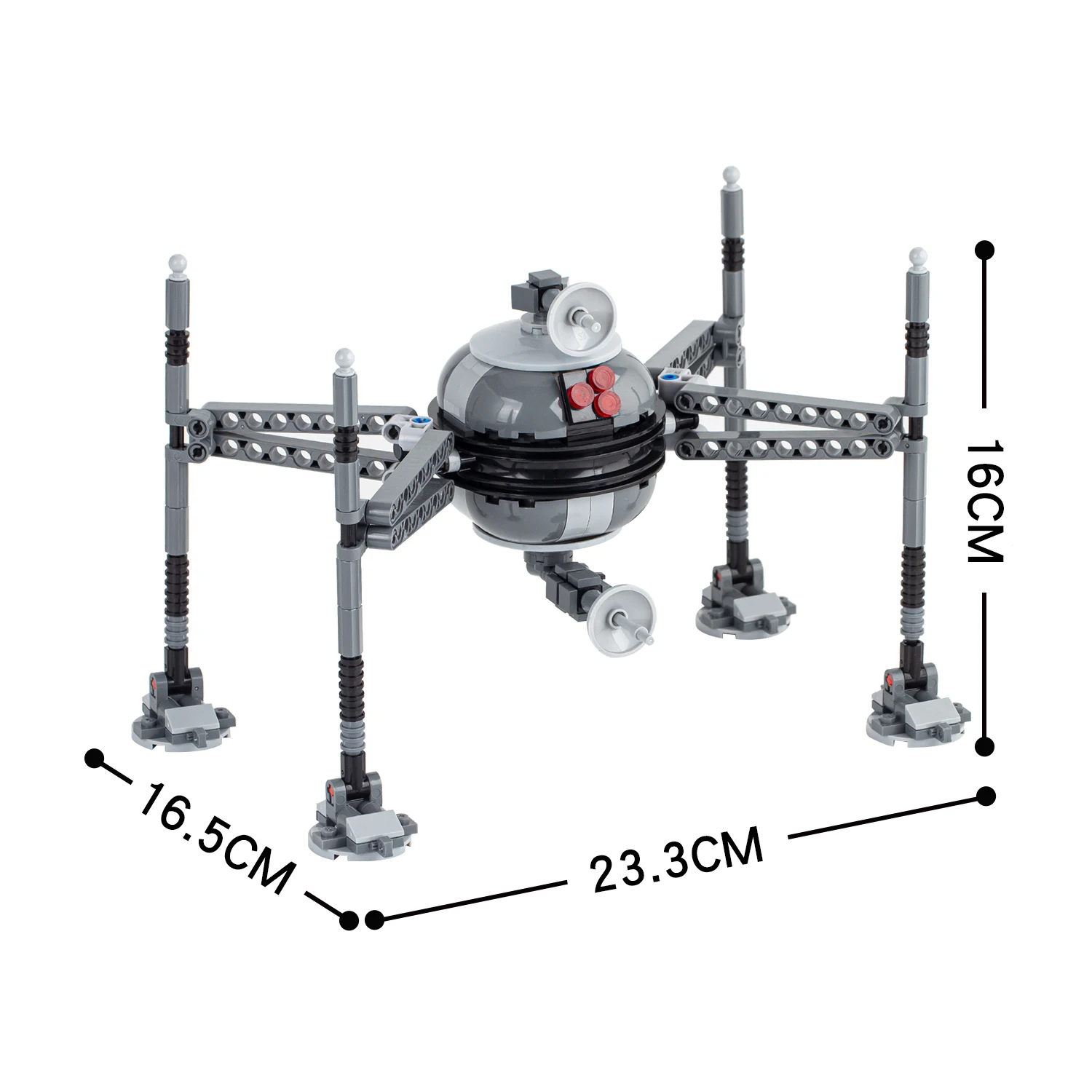 572PCS HMP Droid Gunship Space War MOC Building Block Bricks