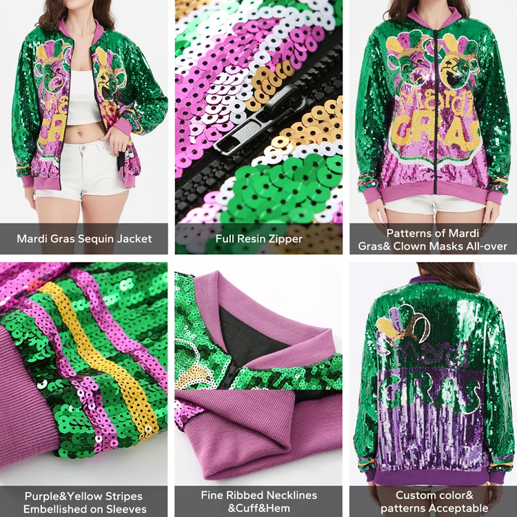 mardi gras jackets for women