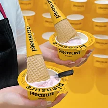 3oz 5oz 8oz 10oz 12oz Wholesale Custom Printed Eco-friendly Ice Cream Cup Food Grade Ice Cream Paper Cup for Yogurt Dessert