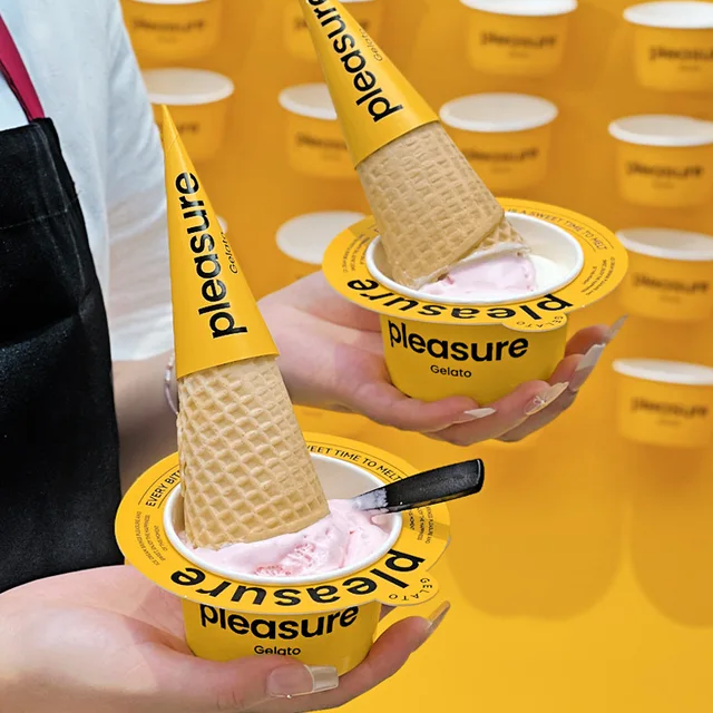3oz 5oz 8oz 10oz 12oz Wholesale Custom Printed Eco-friendly Ice Cream Cup Food Grade Ice Cream Paper Cup for Yogurt Dessert