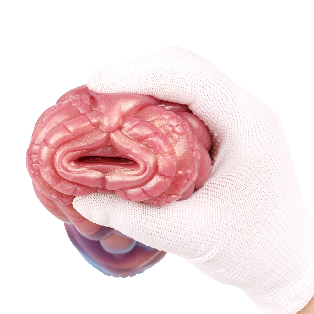 GEEBA Whale Dragon Single Hole Male Masturbators Soft Liquid Silicone Sex Toy Pubic Hip Masturbation Cup Realistic Vaginal