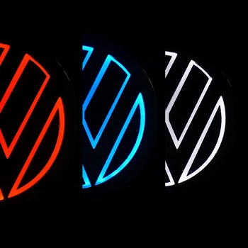 Auto Logo Led Light Car Grille Emblem 5d Car Front Logo Badge Led Light For vw bmw toyota benz Chevrolet Mazda