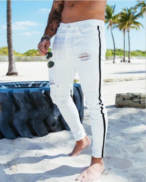 Jogger Mens Skinny Fit Black Denim 