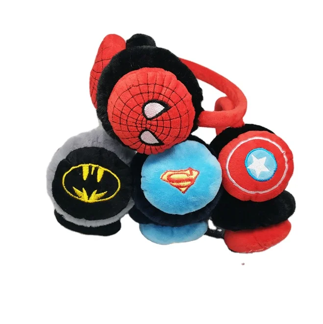 Зимняя детская игрушка Человек-паук сохраняет тепло и холодно устойчивый к холоду ветрозащитный мультяшный чехол для ушей