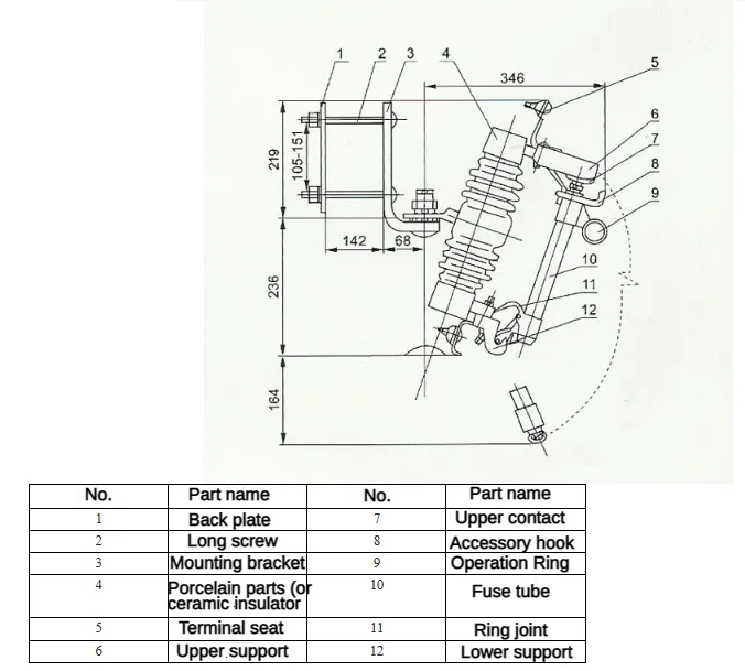 Outdoor For Breaking And Closing Rated Load Current (h)prwg1-10kv Drop ...