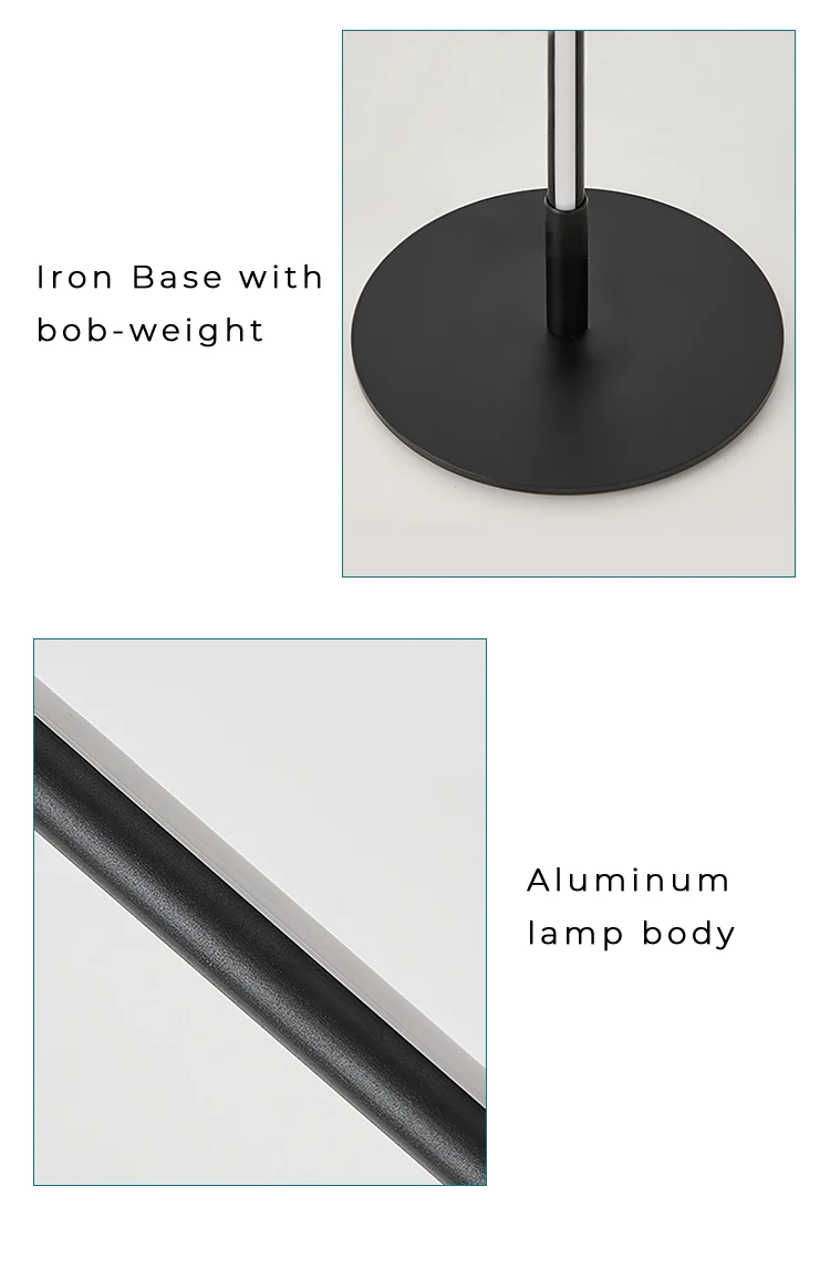 Modern Aluminum rgb floor lamp decorative led corner lamp multi light floor lamp