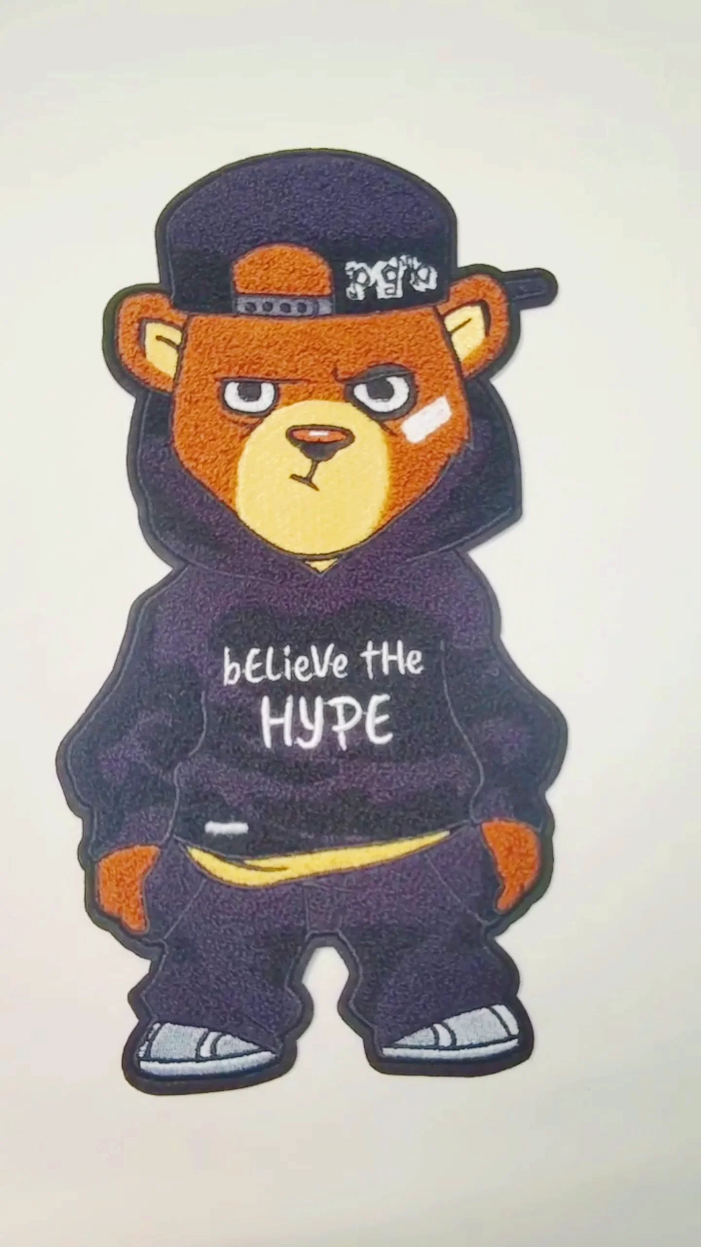 Xinrong handsome bear embroidery patch – 鑫荣刺绣