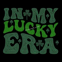 St Patricks Day Rhinestone Hotfix Transfer Rhinestone logo Transferfor T Shirt Heat Transfer Rhinestones Designs