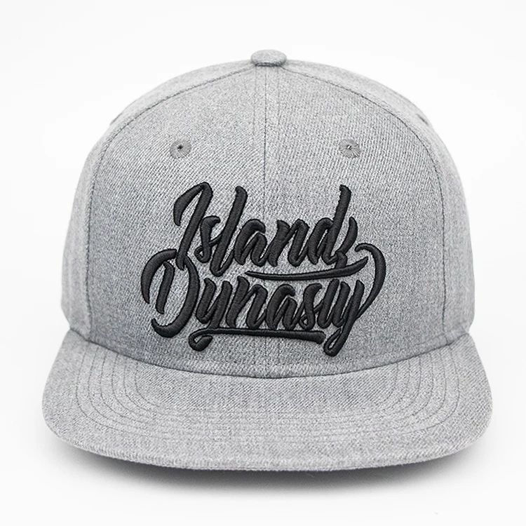 wholesale custom logo embroidery snapback hats 6 panel snapback cap