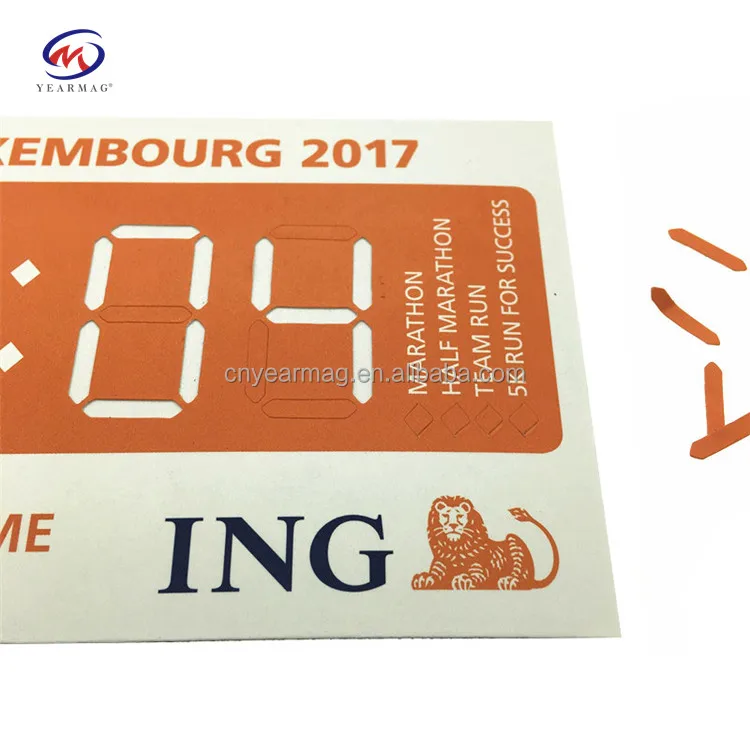 Direct Factory Customizable Marathon Fridge Magnet Sticker Soft Rubber Magnet Sheet Racing Magnets Outstanding Finishing Time