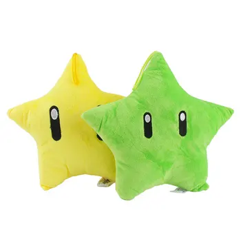 Plush Toys Yellow Power Star Pillow Soft Stuffed Plush Toys Doll Mario  Cushion Children Toy Christmas Gift
