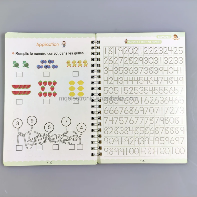 French Copybook Montessori 3d Magic Book Reusable Calligraphy Children