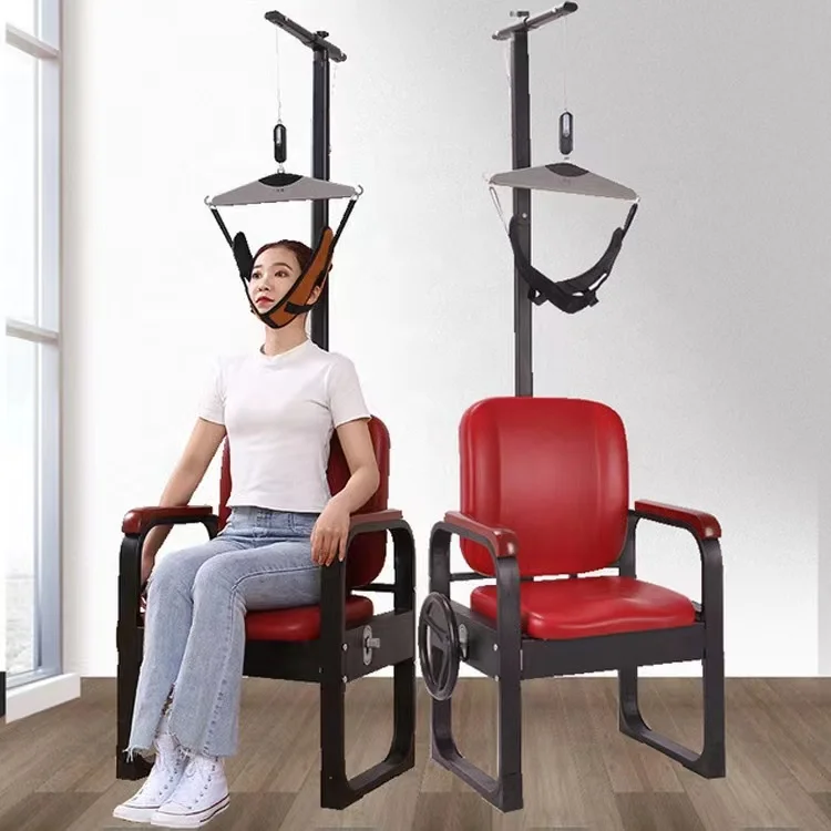 Comfortable Medical Physiotherapy Equipment Vertebra Cervical Rehabilitation Instrument Traction Chair